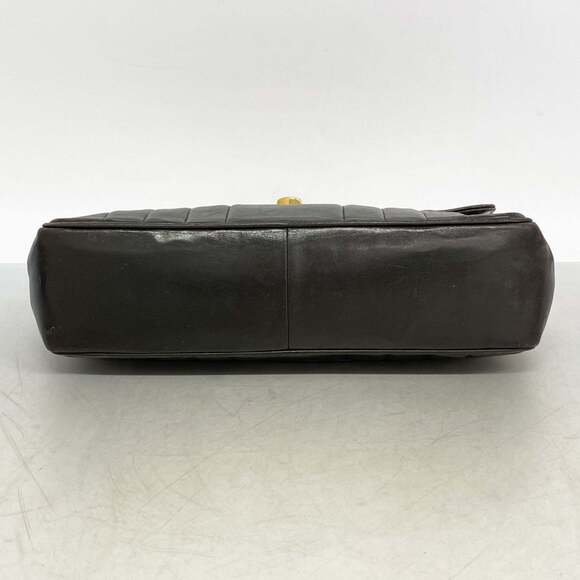 Chanel Mademoiselle Shoulder Bag, Double Chain, Lambskin, Black, Women's - Picture 3 of 12